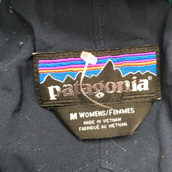 Patagonia Womens Nano Air Jacket Blue Hooded Drawstring Hem Medium - Picture 11 of 13